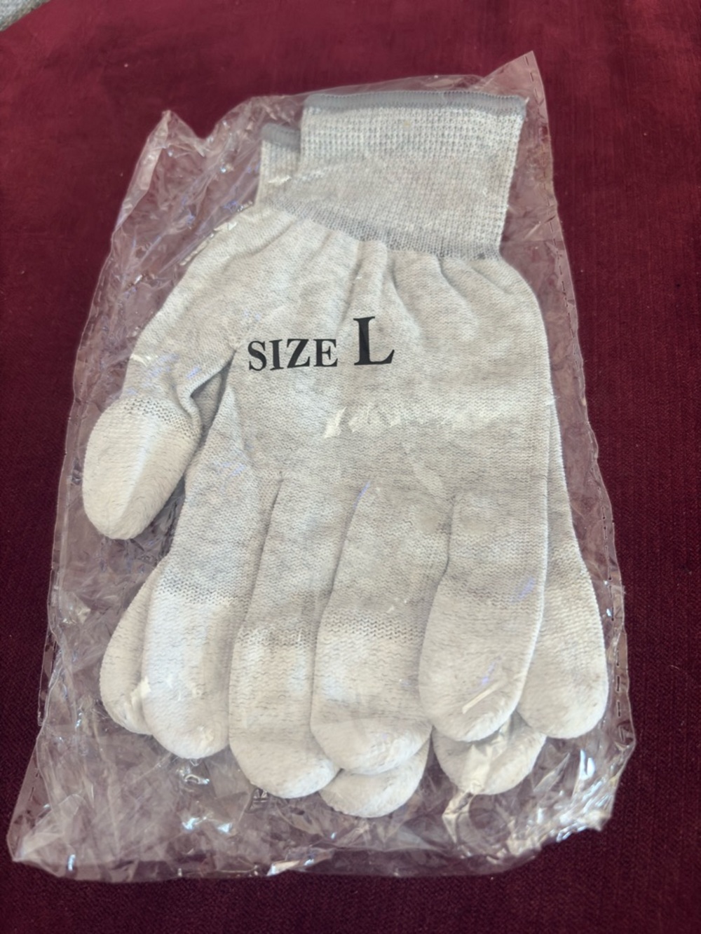 New Gray Gardener Gloves-Size L